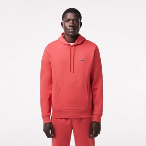 Men's Lacoste Classic Fit Cotton Blend Hoodie Pink | BXM054967