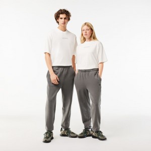 Men's Lacoste Cotton Fleece Joggers Grey | QOI341870