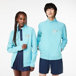 Men's Lacoste Lacoste Sport Miami Open Edition Sweatshirt Turquoise | ONS483650