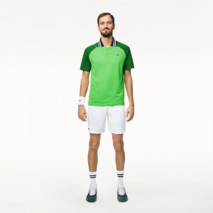 Men's Lacoste Lacoste Sport x Daniil Medvedev Tennis Shorts White | GHU410856