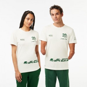 Men's Lacoste Lacoste Sport x Théo Curin Jersey T-Shirt White | JDS935074