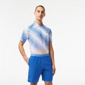 Men's Lacoste Lacoste Tennis x Novak Djokovic Shorts Kingdom Blue | RJF498253