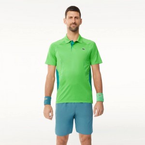 Men's Lacoste Lacoste Tennis x Novak Djokovic Shorts Hydro blue | VAI467815