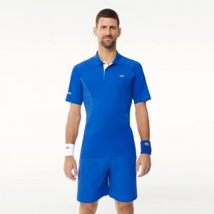 Men's Lacoste Lacoste Tennis x Novak Djokovic Shorts Ladigue blue | SGC790183