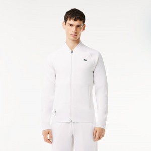 Men's Lacoste Lacoste x Daniil Medvedev Ultra-Dry Tennis Jackets White | FVW392654