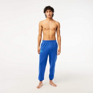 Men's Lacoste Lightweight Lounge Pants Blue | JUQ362978