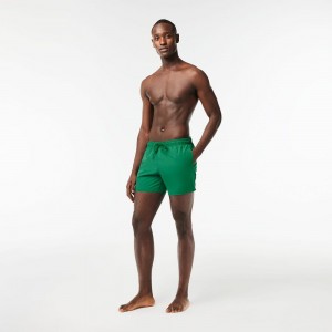 Men's Lacoste Lightweight Swim Shorts Green | FEZ354721