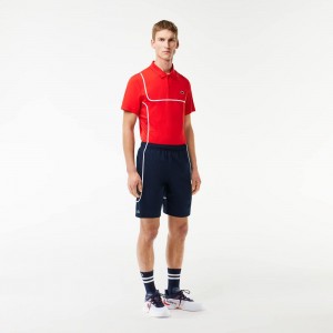 Men's Lacoste Linerless Tennis Shorts Navy Blue | LVE096147