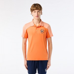 Men's Lacoste Miami Open Edition Tennis Polo Shirts Orange Light Orange | VXN482397