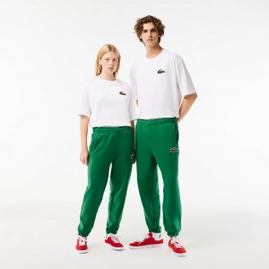 Men's Lacoste Organic Cotton Fleece Sweatpants Rocket Green | HIF691874