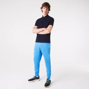 Men's Lacoste Organic Cotton Sweatpants Blue | KAJ567012