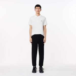 Men's Lacoste Organic Cotton Sweatpants Black | UJI632074