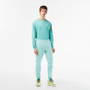 Men's Lacoste Organic Cotton Sweatpants Mint | BLJ476395