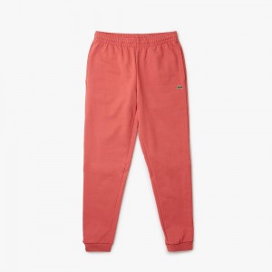 Men's Lacoste Organic Cotton Sweatpants Pink | XER482630