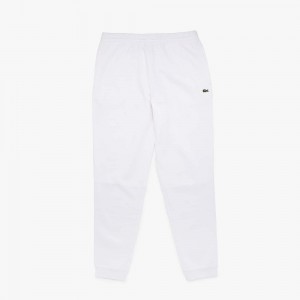 Men's Lacoste Organic Cotton Sweatpants White | YTN234975