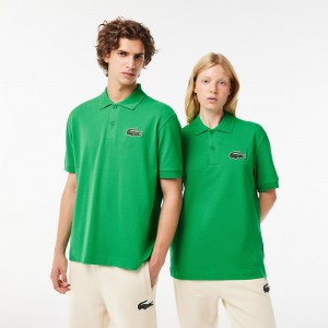 Men's Lacoste Original L.12.12 Loose Fit 80's Croc Polo Shirts Green | LSC748631