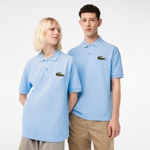 Men's Lacoste Original L.12.12 Loose Fit 80's Croc Polo Shirts Pastel blue | BKQ056723