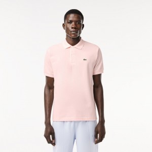 Men's Lacoste Original L.12.12 Petit Piqué Cotton Polo Shirts Light Pink | LSJ321849