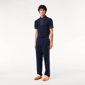 Men's Lacoste Paris Sweatpants Navy Blue | MPY619584