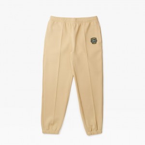 Men's Lacoste Piqué Sweatpants Beige | EMU869431