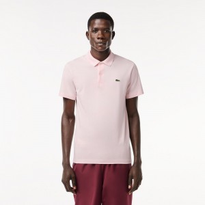 Men's Lacoste Regular Fit Cotton Blend Polo Shirts Light Pink | JWM249851