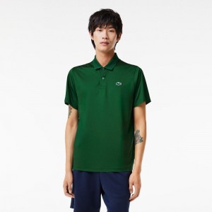 Men's Lacoste Regular Fit Jersey Sport Polo Shirts Green | WRE967528