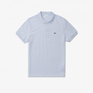 Men's Lacoste Regular Fit Ultra Soft Cotton Jersey Polo Shirts Phoenix blue | JEQ012357