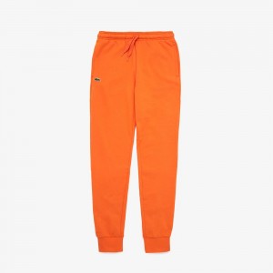 Men's Lacoste SPORT Fleece Tennis Sweatpants Orange | YTI251984