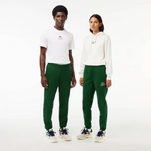 Men's Lacoste Signature Print Sweatpants Pine green | KGZ198436