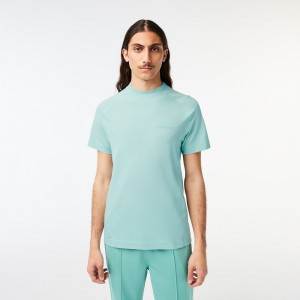 Men's Lacoste Slim Fit Organic Cotton Piqué T-Shirt Mint | DXQ729813