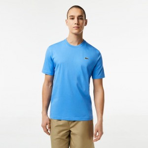 Men's Lacoste Sport Breathable T-Shirt Ethereal blue | LJC897324