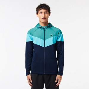 Men's Lacoste Stretch Sweatshirt Blue Navy Blue | OBG506798