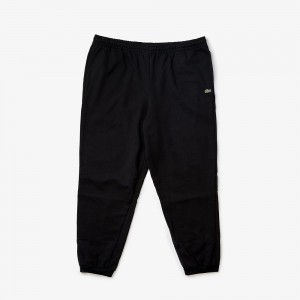 Men's Lacoste Tall Fit Sweatpants Black | XWS789453