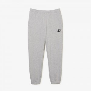 Men's Lacoste Tapered Fit Sweatpants Grey Chine | DTM134280