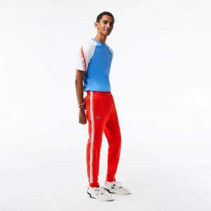 Men's Lacoste Tennis Abrasion-Resistant Joggers Red | BLW756901