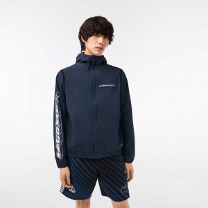 Men's Lacoste Track Jackets Blue | ZCO431907