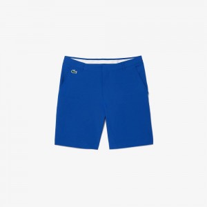 Men's Lacoste Ultra-Dry Golf Bermuda Shorts Navy Blue | TNA124937