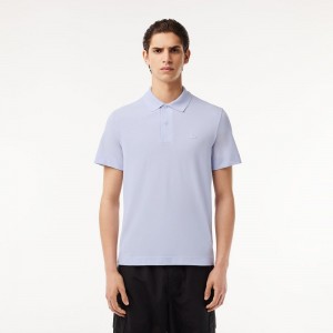 Men's Lacoste Ultralight Piqué Lacoste Movement Polo Shirts Phoenix blue | SGH273964