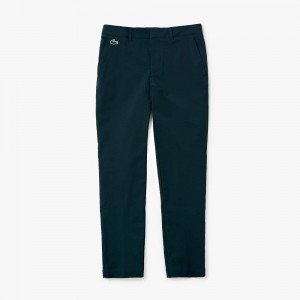 Men's Lacoste Water-Repellent Golf Pants Forest green | VKA416295