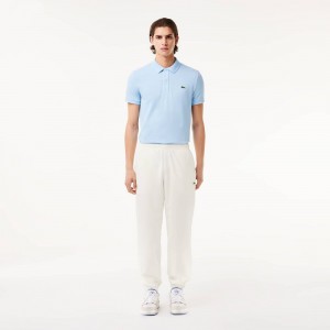 Men's Lacoste Waterproof Joggers White | ILE973514