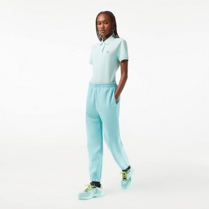 Women's Lacoste Blended Cotton Sweatpants Turquoise | WTE791234