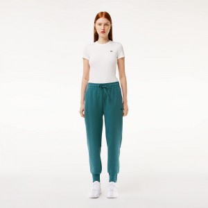 Women's Lacoste Cotton Jersey Joggers Hydro blue | OJY083592