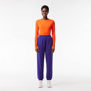 Women's Lacoste Cotton Sweatpants Acai Purple | CZV870462