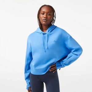 Women's Lacoste Hoodie Ethereal blue | EUC789025