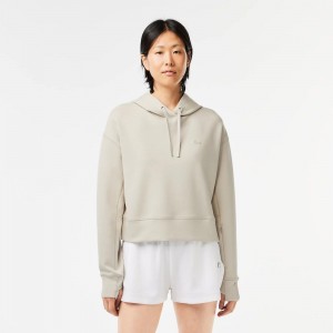 Women's Lacoste Hoodie Grey | SMO132049