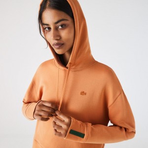 Women's Lacoste Hoodie Orange | LWU782695