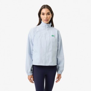 Women's Lacoste Lacoste x Bandier Zip-Up Jackets Phoenix blue | ZXT870514