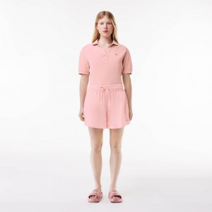 Women's Lacoste Lightweight Lined Shorts Waterlily Pink | ZYN840391