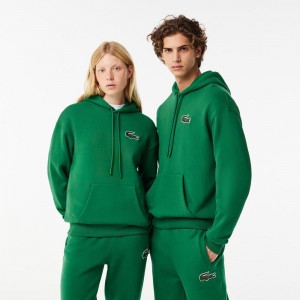 Women's Lacoste Loose Fit Hoodie Rocket Green | RYU098542