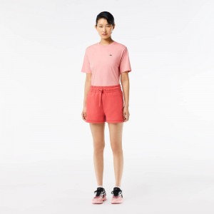 Women's Lacoste Plain Shorts Pink | QWP358176